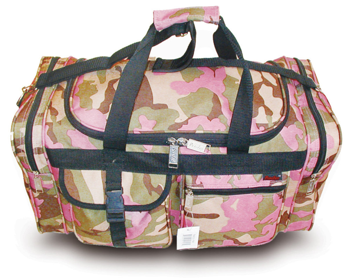 13" Pink Camo Duffle Bag Carry On