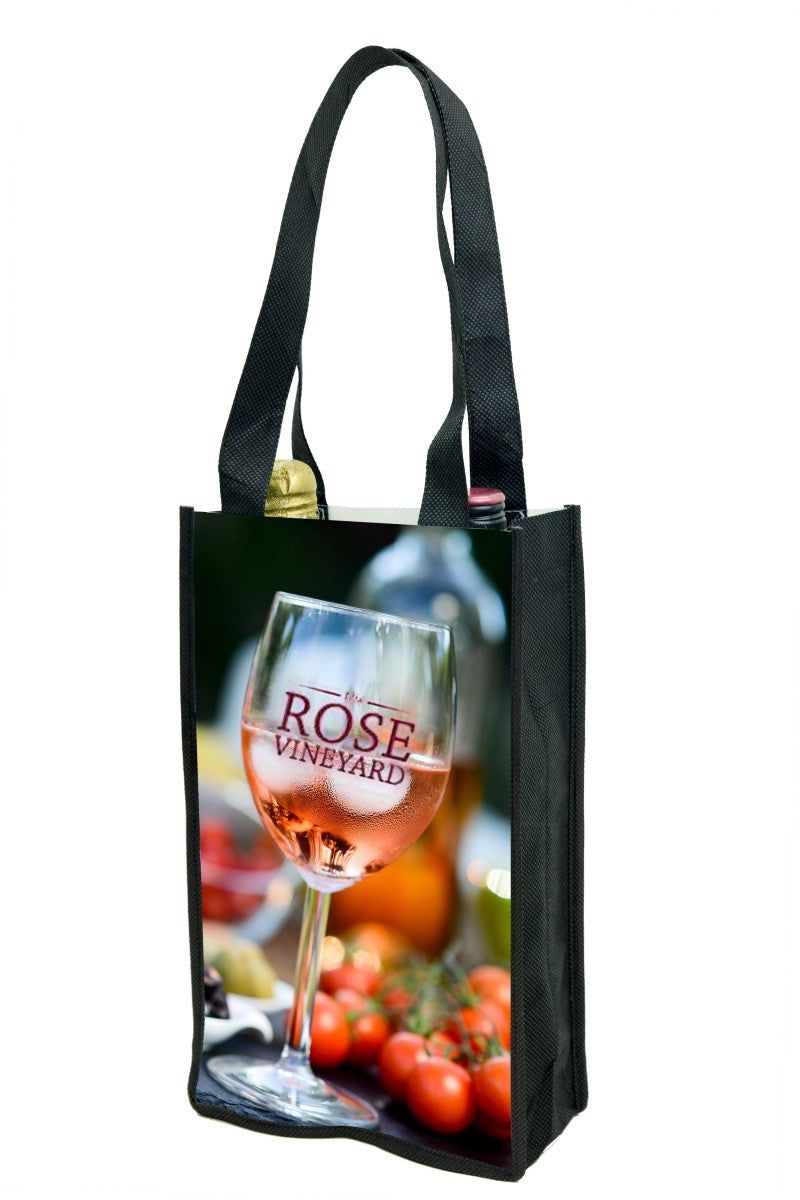 2 Bottle Wine Bag w/ Collapsable Bottle Pockets