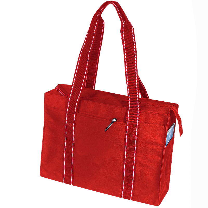 Poly Zipper Tote Bag