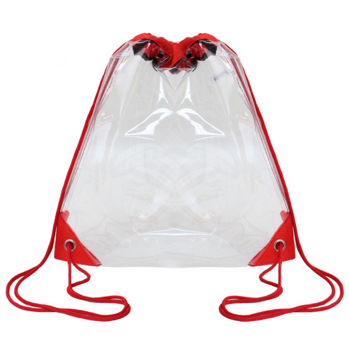 12" Clear Drawstring Pack