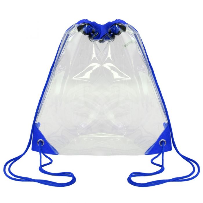 12" Clear Drawstring Pack