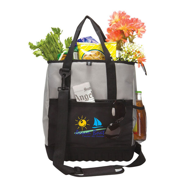 Cooler Tote Bag W/ Molded Bottom