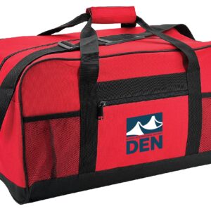 small red affordable duffel bags in USA