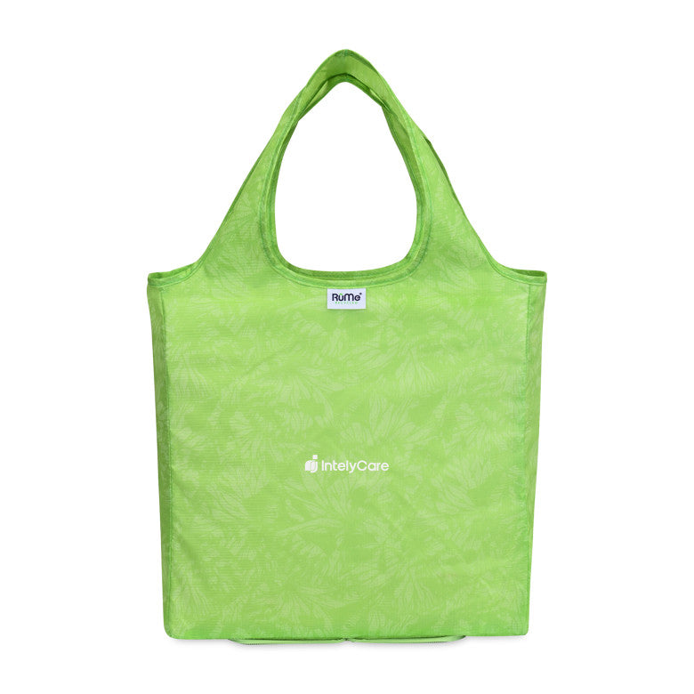 Green reusable shopping bag in usa