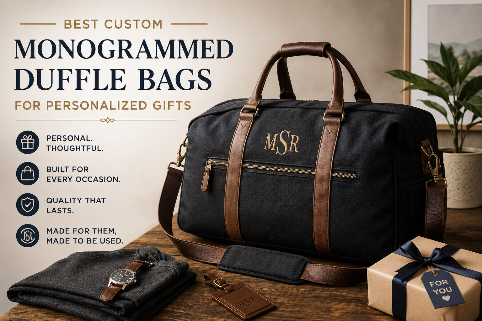 Best Custom - Monogrammed Duffle Bags for Personalized Gifts