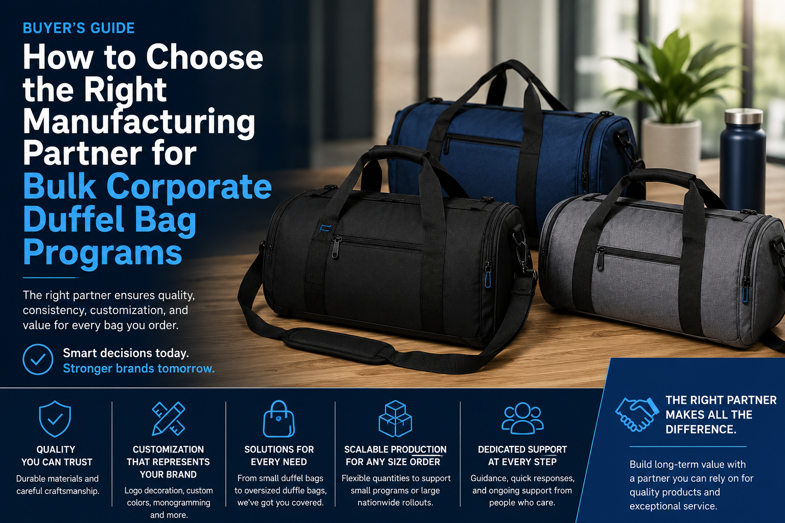 How to Choose the Right Manufacturing Partner for Bulk Corporate Duffel Bag Programs
