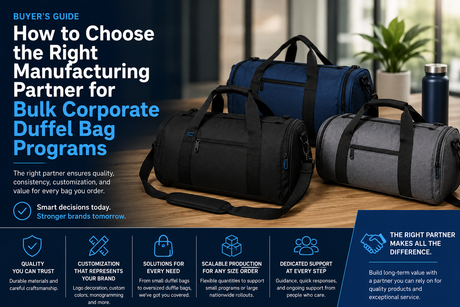 How to Choose the Right Manufacturing Partner for Bulk Corporate Duffel Bag Programs