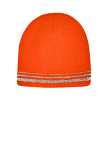 CornerStone® Lined Enhanced Visibility with Reflective Stripes Beanie