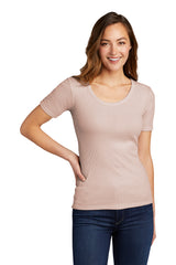 District® Women’s V.I.T.™ Rib Scoop Neck Tee
