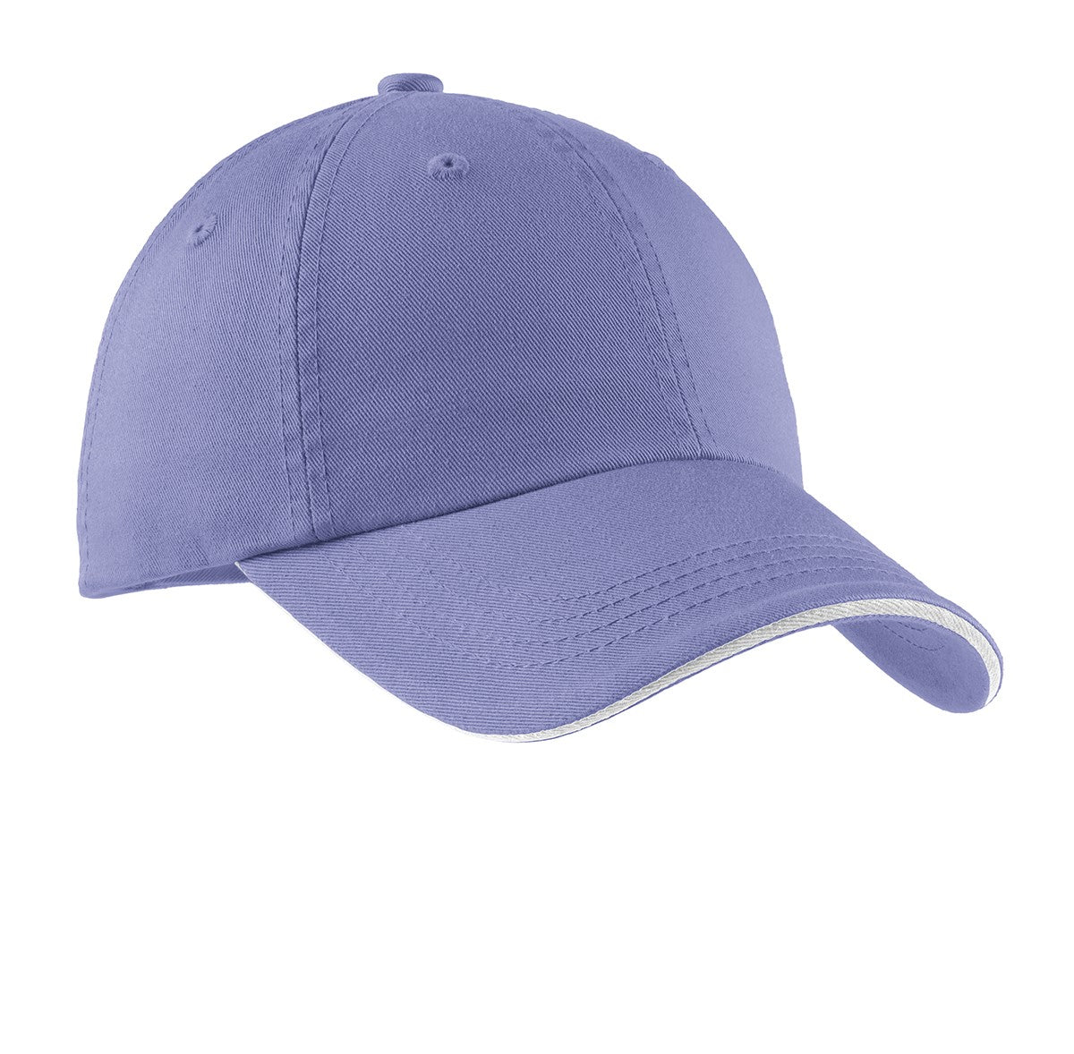 Port Authority® Sandwich Bill Cap with Striped Closure
