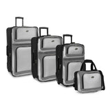 New Yorker 4-Piece Softside Expandable Rolling Luggage Set