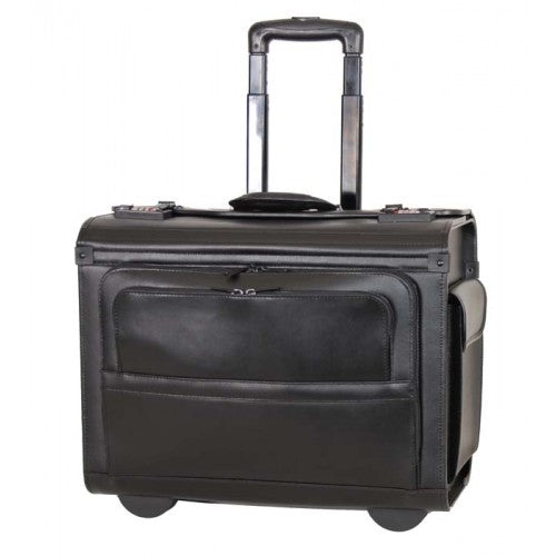 Leather rolling computer & catalog case