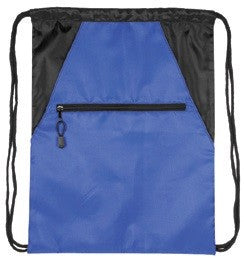 Zippered Drawstring Bag