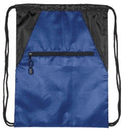 Zippered Drawstring Bag