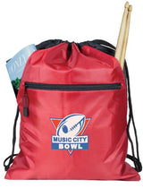 Zippered Drawstring Bag