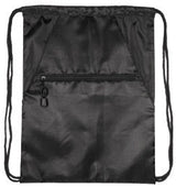 Zippered Drawstring Bag