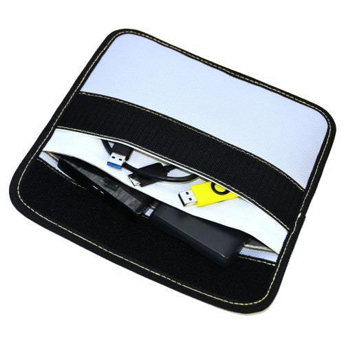 Signal blocking pouch (Fire proof & fits up 9"x6" tablet, cell phone & hard drive)
