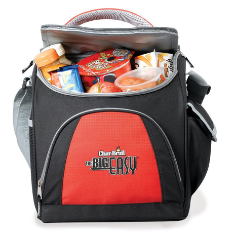 Red and black 12 can capacity insulated cooler bag USA