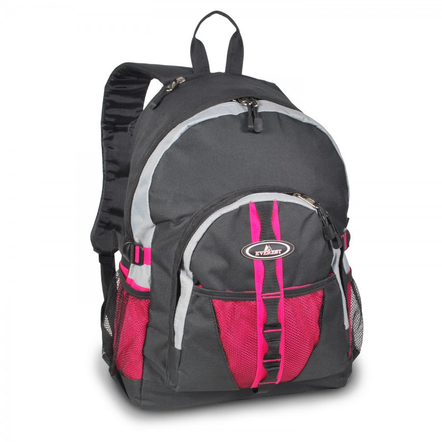 Backpack W/ Dual Mesh Pockets