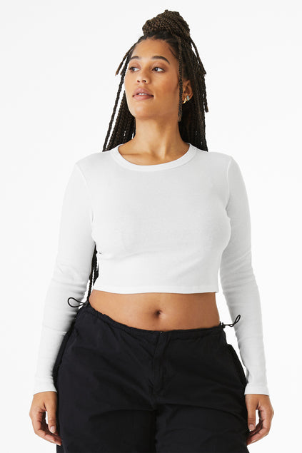BELLA+CANVAS® Women’s Micro Rib Long Sleeve Baby Tee