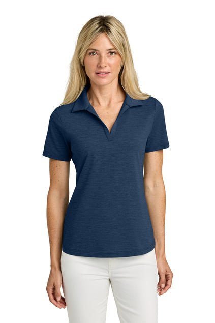 women’s short sleeve polo blue shirt