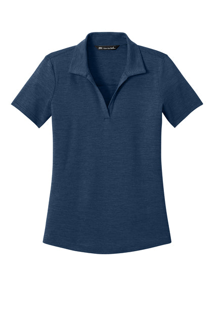 women’s blue polo shirt