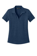 women’s blue polo shirt