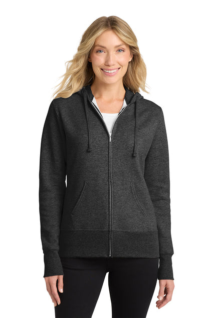 Port & Co™ Women's Core Fleece Full-Zip Hooded Sweatshirt