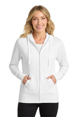 Port & Co™ Women's Core Fleece Full-Zip Hooded Sweatshirt