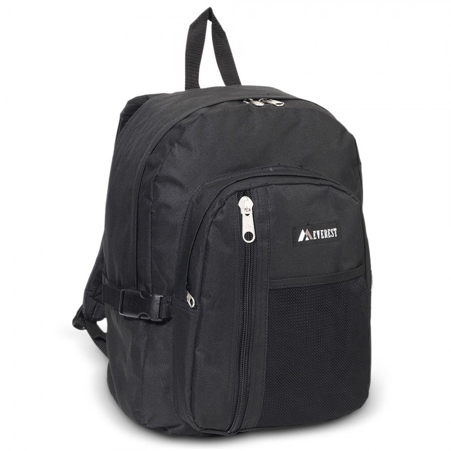 Backpack With Front Mesh Pocket