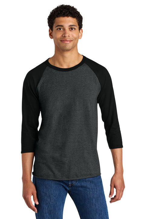 Jerzees® Unisex Premium Blend Combed Ring Spun 3/4-Sleeve Raglan Tee