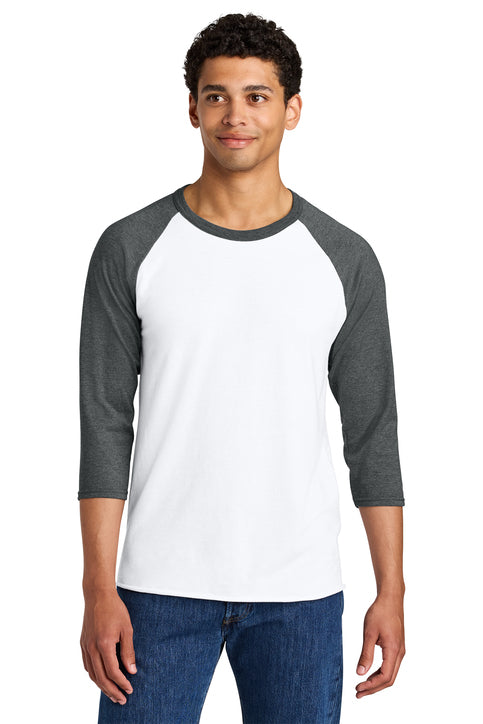 Jerzees® Unisex Premium Blend Combed Ring Spun 3/4-Sleeve Raglan Tee
