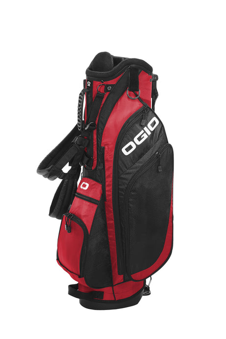 Red stand duffel bags in USA
