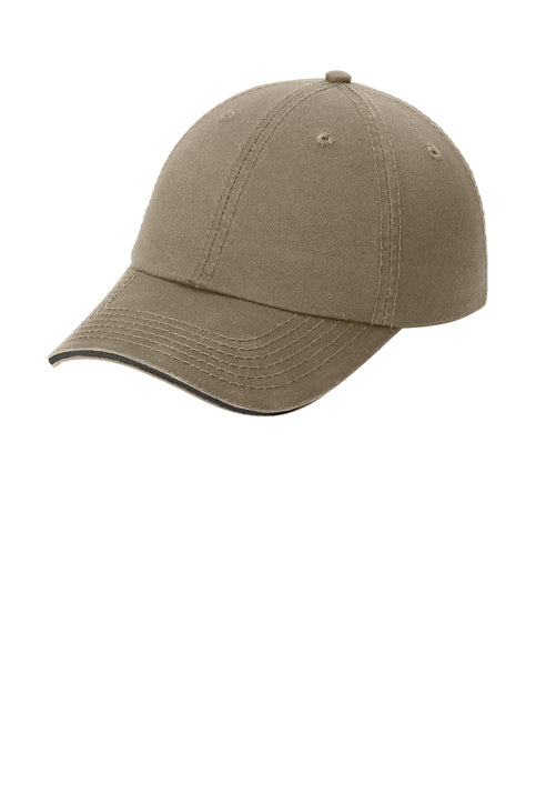Port & Company® - Washed Twill Sandwich Bill Cap
