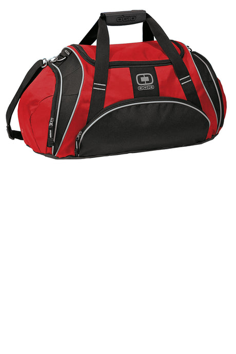 Red with black strip workout bag in usa