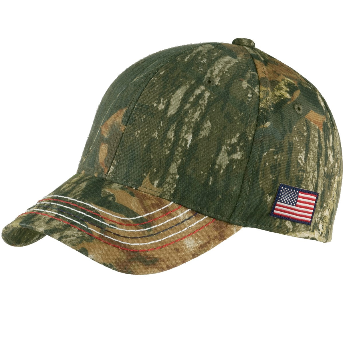 Port Authority® Americana Contrast Stitch Camouflage Cap