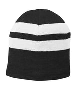 Port & Company® Fleece-Lined Striped Beanie Cap