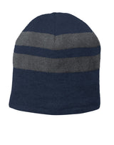 Port & Company® Fleece-Lined Striped Beanie Cap