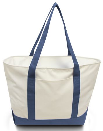 Bay View Giant Zipper Boat Tote Bag