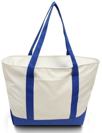 Bay View Giant Zipper Boat Tote Bag