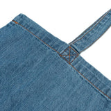 Cotton Denim Gusseted Tote Bag