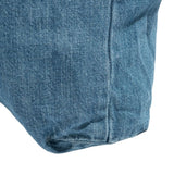 Cotton Denim Gusseted Tote Bag
