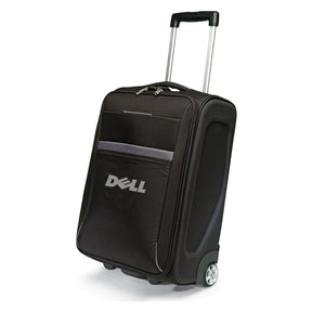 Black rolling / wheeled luggage with top handle for travel USA 
