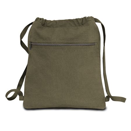 Seaside Cotton Pigment Dyed Drawstring Bag
