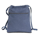 Seaside Cotton Pigment Dyed Drawstring Bag