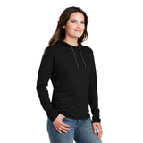 Anvil® Ladies 100% Combed Ring Spun Cotton Long Sleeve Hooded T-Shirt