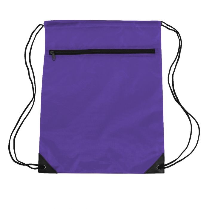 14" Zipper Drawstring Backpack