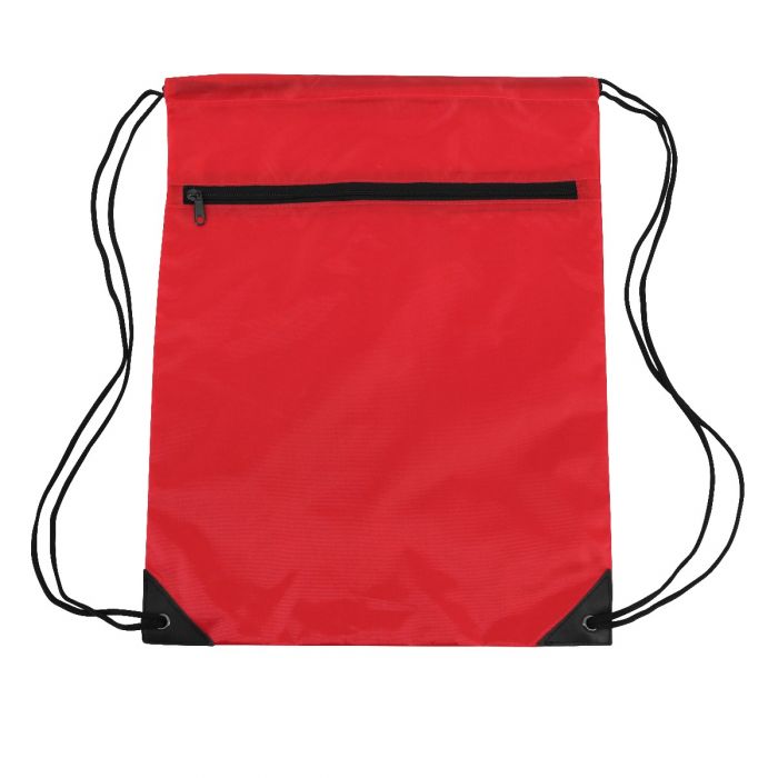14" Zipper Drawstring Backpack