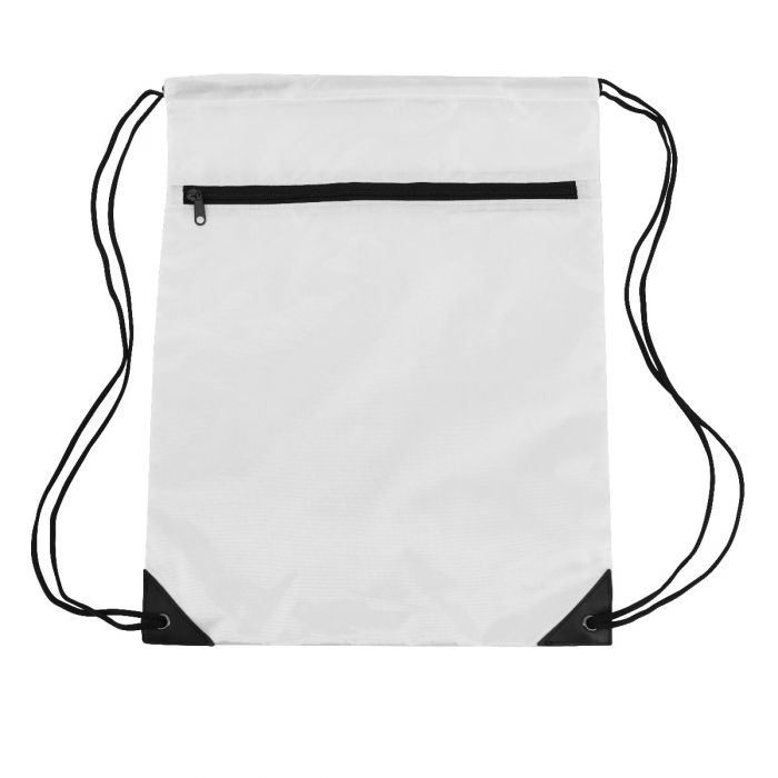 14" Zipper Drawstring Backpack