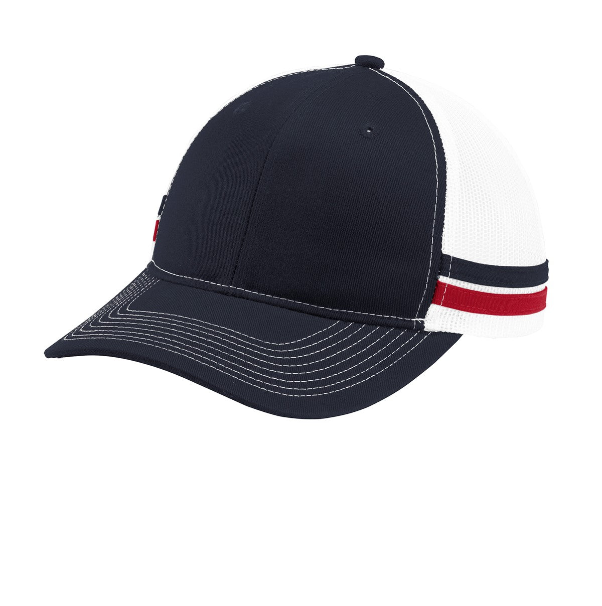 Port Authority ® Two-Stripe Snapback Trucker Cap